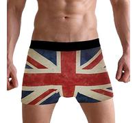 PUXUQU Mens Boxers Shorts Vintage Britain UK British Flag Boxer Briefs Underwear for Men Boy