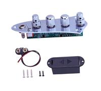 PUXZYAX Loaded Bass Control Board With Wiring Harness Guitar Control Plate Unique Enhancing Sound And Lifespan Fully Loaded Plate For Electric Guitar Push Pull Potentiometers