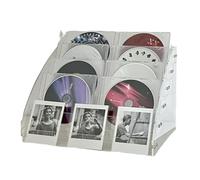 PUXZYAX Sl d Storage Unit Spacious Acrylic Cd Shelf For Displaying Dvd | Music Collections In Stylish Way Nail Polish Organiser Dvd Storage Boxes Boxes