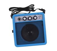 PUXZYAX Sound Adjustment Electric Guitar Guitar Amp Dynamic 5W Music Equipment Compact Mini Construction On Site Playing Portable Mini Amp Electric, blue, 12.5x12.5x6cm