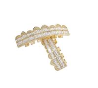 PUXZYAX Teeth Grill Diamond Hip Hop Stylish Accessory Jewelry Halloween | Weddings And Celebrations One Size Fits All Within Reason Fake Teeth Grill Vampire Women Men Kids Adults