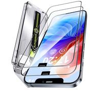 PuyaTeya Unbreak 9H Glass for iPhone 12/12 Pro Screen Protector [Auto-Dust Removal, Bubble Free] 1:1 Full-Coverage Tempered Glass Ultra HD Clear, Case Friendly, 2-Pack