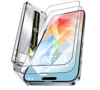 PuyaTeya Unbreak 9H Glass for iPhone 15 pro MAX Screen Protector [Auto-Dust Removal, Bubble Free] 1:1 Full-Coverage Tempered Glass Ultra HD Clear, Case Friendly, 2-Pack