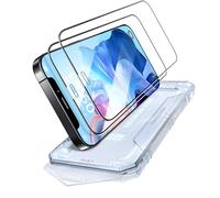 PuyaTeya Unbreak Top 9H+ Glass for iPhone 12 pro MAX Screen Protector 12FT Military Armor Shatterproof + Longest Durable, 1:1 Full-Coverage Tempered Glass, Auto-Align Fit Bubble-free, 2-Pack