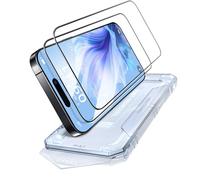 PuyaTeya Unbreak Top 9H+ Glass for iPhone 15 pro MAX Screen Protector 12FT Military Armor Shatterproof + Longest Durable, 1:1 Full-Coverage Tempered Glass, Auto-Align Fit Bubble-free, 2-Pack