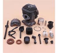 PUYEN 34mm Cylinder Piston Kit for 2500 25cc Fuel Oil Filter Hose Pipe Buffer Cap Seal Small Chainsaw