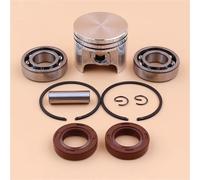 PUYEN 37mm Piston Ping Rings Kit w/Crank Bearing Oil Seal for S//T//I//I//H//L 017 MS170 MS 170 Chainsaw Parts - 8mm pin