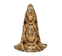 PUYhgb Ancient Map World Globe Print Unisex Hooded Cape, Thoughtful Present For Halloween/Cosplay Lovers/Theme Parties