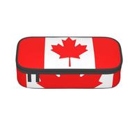 PUYhgb Canadian Flag Print Multi Functional Large Capacity Pencil Case for Easy Stationery Storage