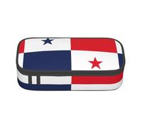 PUYhgb Flag of Panama Print Multi Functional Large Capacity Pencil Case for Easy Stationery Storage