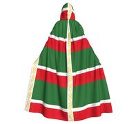 PUYhgb Flag Of The Chechen Republic Print Halloween Cloak, Carnival Cape For Theme Parties, Haunted Houses And Cosplay