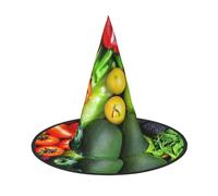 PUYhgb Fresh Vegetables Fruits Print Halloween Hat, Lightweight For Halloween Party/Carnival, One Size Fits Most