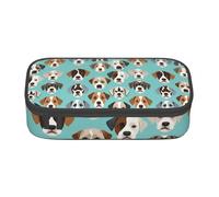 PUYhgb Funny English Bulldog Print Multi Functional Large Capacity Pencil Case for Easy Stationery Storage