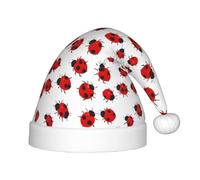 PUYhgb Ladybug Print Unisex Christmas Hat, Xmas Holiday Hat, Xmas Hat Good For Christmas, Cosplay