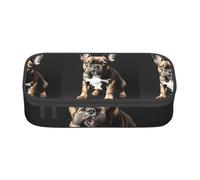 PUYhgb Long Ears French Bulldog Print Multi Functional Large Capacity Pencil Case for Easy Stationery Storage
