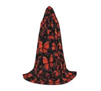 PUYhgb Monarch Butterflies Print Unisex Hooded Cape, Thoughtful Present For Halloween/Cosplay Lovers/Theme Parties