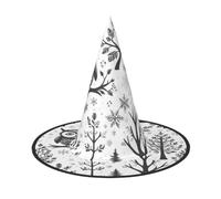 PUYhgb Owl Tree Branches Print Halloween Hat, Lightweight For Halloween Party/Carnival, One Size Fits Most