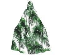 PUYhgb Palm Tree. Print Adult Halloween Hooded Cloak, Hood & Bow Tie, For Cosplay/Trick-Or-Treat