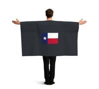 PUYhgb Texas State Flag Print Wearable Flag Cape, Free Movement Flag Costume For Match Viewing & Street Party
