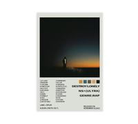 puyoo Destroy Lonely NS+ Album Cover Canvas Poster Bedroom Decor Sports Landscape Office Room Decor Gift Unframe-style 12x18inch(30x45cm)