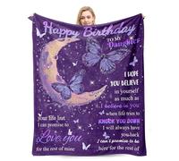 PUYTG Gifts for Daughters Adult, Daughter Birthday Blanket Gifts From Mum Dad, Perfect Warm Gift for Birthday Christmas Teacher's Day Throw Blanket 60 X 50 Inches