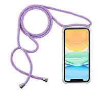 PuYu Zhe Crossbody Case Compatible for Samsung Galaxy S20 PLUS(6.7)(4G/5G),Necklace Phone Cover,Clear Transparent TPU Silicone Shell with Adjustable Neck Cord Lanyard Strap-Blue rainbow