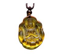 PUYUNA 1Pcs Buddha Pendant Medicine/Amitābha/Tathagata/Thousand Handed Avalokitesvara/Bodhisattva Statue Necklace Amulet Blessed Glass(#8)