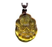 PUYUNA 1Pcs Buddha Pendant Medicine/Amitābha/Tathagata/Thousand Handed Avalokitesvara/Bodhisattva Statue Necklace Amulet Blessed Glass(#4)
