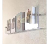 PUYUNA Acrylic Wall Mounted Floating Bookshelf Rack Magazine Holder For Home Office Clear Multiple Sizes(70cm/27.5in)