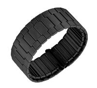 PUYUNA Elastic Metal Stainless Steel Watch Strap Wristband Men Women Universal Watch Band Accessories(Black,22MM-M(150MM))