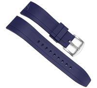 PUYUNA Silicone Men's Fashion Sports Watch Strap 20mm 22mm Universal Bracelet Replacement Watchband Accessories(Blue Steel K2,20mm)