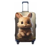 puywfdv Cute Bunny Print Elastic Luggage Protection Cover, Fully Printed, Bright Colors, Zipper Design