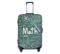 puywfdv Formulas Shapes Theory Math Lesson Word Print Elastic Luggage Protection Cover, Fully Printed, Bright Colors, Zipper Design