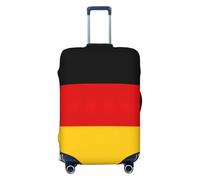 puywfdv German Flag Print Elastic Luggage Protection Cover, Fully Printed, Bright Colors, Zipper Design
