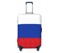 puywfdv Russian Flag Print Elastic Luggage Protection Cover, Fully Printed, Bright Colors, Zipper Design