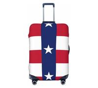 puywfdv Texas State Flag Print Elastic Luggage Protection Cover, Fully Printed, Bright Colors, Zipper Design