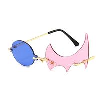 PUYYDS Anime Danganronpa Cosplay Monokuma Sunglasses Flame Personality Glasses Anime Halloween COS Accessory props