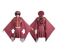 PUYYDS Anime Senbonzakura Miku Cosplay Costume Wafuku Uniform Dark Green Gradient Wig Halloween Top Skirt Hat Set