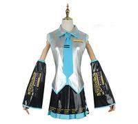 PUYYDS Anime Vocaloid Miku Cosplay Costume Wig Dress Kawaii Miku Cosplay Outfits Halloween Carnival Party Costumes