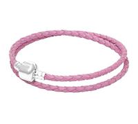 PUYYDS Original Genuine Leather Ball Circular Clasp Snake Chain Bracelet Fit Fashion 925 Sterling Silver Bangle Bead Charm DIY Jewelry