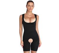 PUYYDS Shapewear Women Full Body Shaper Slimming Bodysuit Open Crotch Corset Waist Trainer Shaping Underwear Postpartum Recovery Sheath