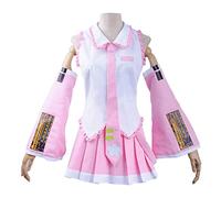PUYYDS Vocaloid Miku Cosplay Wig Costume Japan Midi Dress Beginner Future Miku Cosplay Female Halloween Women's Costume Men size