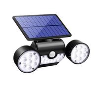 PUZ Toy Solar Security Lights Outdoor Wall Lights with Motion Sensor 360°Adjustable Dual Head Spotlights IP65 Waterproof Solar Powered Security Lights for Patio Yard Lawn Garden