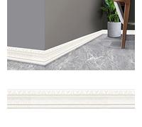 PUZAME 3D Pattern Sticker Wall Trim Line Skirting Border, 230x8CM Waterproof Self-Adhesive Wallpaper Border, Modern Geometric