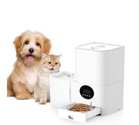 Puzau 2-in-1 Upgrade Automatic Cat Feeder, WiFi Connected, 5L Food Bin, 3L Water Dispenser, Cat & Dog Breed Recommended，Voice Recorder for Cats/Dogs