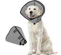 PUZAUKAL Dog Cone After Surgery Soft, Adjustable Dog Cone Collar, Buster Collars for Small Medium Large Dogs and Cats,Recovery Collars for Dogs Prevent Licking (Gray,XL)