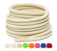 Puzeam 2 Pairs Work Boot Laces Round Heavy Duty Shoe Laces for Hiking Shoes | 4mm Strong Shoelaces for Trainers and Athletic Shoes, tightly woven to stay tied, 6 sizes and 16 colours