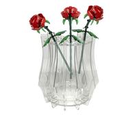 PUZLER Jigsaw Vases, Flower Jigsaw Vases - Decorative Flower Pot Pots - Acrylic Container Plant Door, Display Stand Modern Art for Building Block Bouquets,