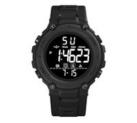 PUZYI Men’s Digital Multifunctional Sports Watch Electronic Wristwatch，Luminous Hands, Durable Comfortable Adjustable Strap, Rugged Outdoor Watch(Nero)