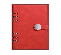 PUZYI Notebook A5 8.38 × 5.38 Inches Loose Leaf Journal B5 Simplified Notebook Business Notepad Pen Meeting Records Office Gifts(24 * 31cm)(Rot)